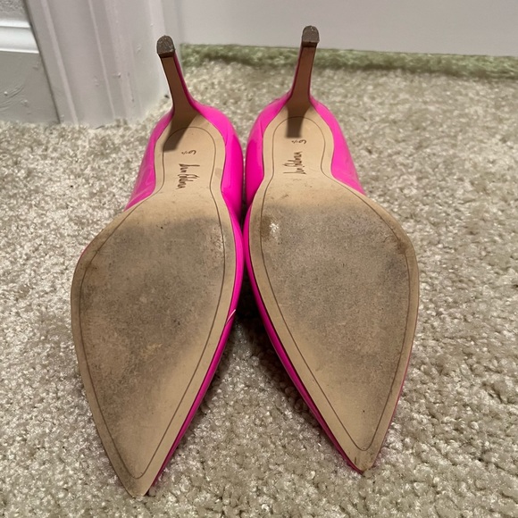 Sam Edelman Hazel Pumps in Hot Pink Patent Leather - Picture 4 of 4